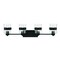 Designers Fountain Midnight La 33in 4-Light Matte Black Modern Indoor Vanity Light with Clear Glass Shades D222M-4B-MB - alternate 1